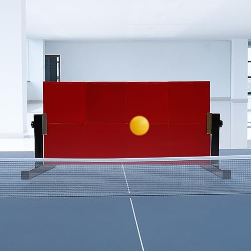 Tischtennis Rebound Board, 360° verstellbares Returnbrett mit 8 Gummis, Pro Return RüCksprungbrett Ping Pong Trainingsgerät für Home Gym Indoor Outdoor Selbsttraining
