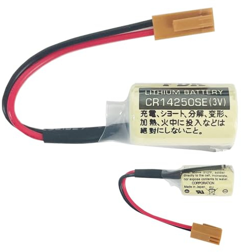 Aousavo CR14250SE(3V) ersatz akku CR14250SE Kompatibel mit Sanyo/FDK CR14250SE CR-1/2 AA Lithium with Brown Plug
