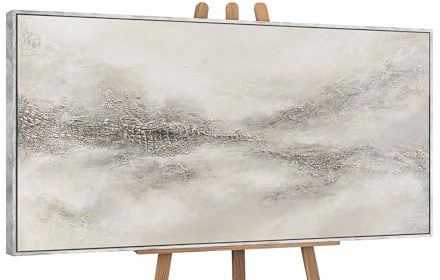 YS-Art Stilvoll Acrylbild auf Leinwand kunst Abstraktion mit Rahmen Bild