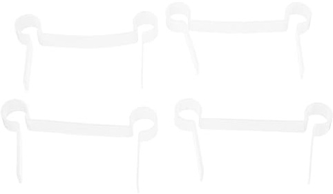 SHINEOFI 4pcs Glass Door Gasket Shower Door Gasket Washer Seal Glass Hinge Replacement Shower Room Replacement White