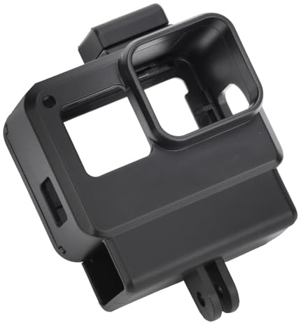 NinGYiYan Heat Dissipation Protective Extension Frame Cage for Gopro 7 6 5 Black, Drop Resistant, Scratch-Proof, with Cold Shoe Socket, Microphone Adapter Cabin
