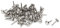 sourcing map Clou Tapissier 7mm x 14mm Rond Tête Punaise Clou Argenté 50Pcs