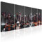 B&D XXL Acrylglasbild New York 200x80 cm 5 Teilig Wandbild auf Acryl Glasbilder Kunstdruck Moderne Acrylglas Platte Wanddekoration Geschenke Heimdekoration Glasbild - Skyline New York NY Stadt City