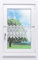 Plauener Spitze Scheibengardine Spitzenblume (Bx H) 72.90cm * 34cm Weiß/weiß