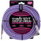 Ernie Ball - Cable trenzado para instrumentos, recto/acodado, 7,6 m, color morado