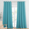 PONY DANCE Cortinas Opacas Termicas 2 Piezas Cortinas Infantiles Niño Cortina Termica Aislante Frio y Calor con Ojales Cortinas para Habitacion, 140x240 CM, Azul Claro