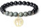 COAI Geschenkideen Yoga Armband Reiki Armband aus Schörl und Zebra Jasper mit Lebensbaum Zubehör für Damen und Herren