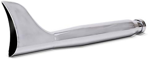 Craftride Exhaust Muffler Fishtail for Chopper Cruiser Custom Bikes right chrome