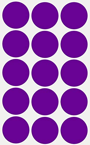 Royal Green Round Sticker Dots in Purple 30mm - 750 Pack
