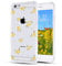 LuGeKe Floral Flowers Clear Case for iPhone 6S, 4.7'' Cute Flower Case Shockproof Bumper Cover for Apple iPhone 6/6S with Design, Personalized Phone Cases