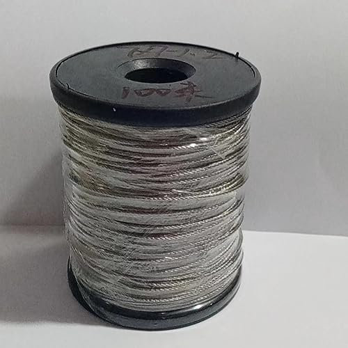 Fune Metallica, 316 Filo In Acciaio Inox Cavo Intrecciato 0.8mm-1.5mm 100M Cavo Aereo per Appendere, Scale, Stendibiancheria