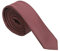 DWOY Herren Krawatte Solid Color Satin Schmale Herren Krawatte 4 cm (Weinrot)