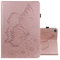 ONETHEFUL Custodia Libro Cover per Lenovo Tab M8 8 Pollici 2019 TB-8505F TB-8505X Retro Motivo a Farfalla Tablet Custodie Protettiva Covers con Stand e PU Pelle - Rosa