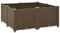 vidaXL Lit Surélevé Jardinière Lit de Plantation Pot de Plantes Bac à Fleurs Jardin Balcon Terrasse Extérieur 80x80x38 cm Polypropylène