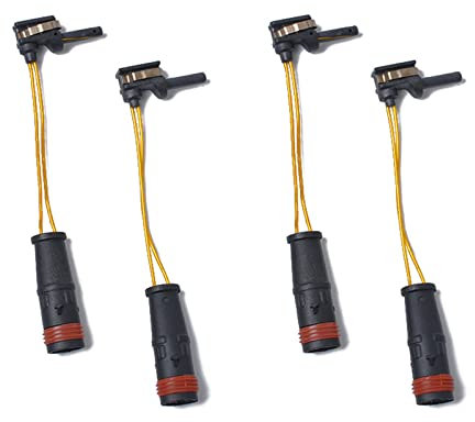 Hsthe Sea 4 Uds Sensor de Desgaste de Pastillas de Freno Delantero/Trasero 2205400717 2205400617 2115401717 1695401617 Apto para W220 W211 W245 W169