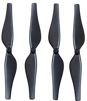 LILYY Zubehör für Drohnen 4 STÜCK Fernbedienung Propeller Toy Teile Hochwertige farbenfrohe Propeller for Tello Drone Blade Accessoires Teile (Black)