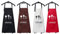 AstarFavor 4 Stücke Männer Damen Küchenschürze,Kochschürze,Grillschürze,Wasserdicht Latzschürze mit 2 Taschen,Schürze(Rot & Schwarz)