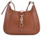 CARZA Damen-Handtasche, Crossbody, Schultertasche, Unterarmtasche, PU-Leder, Braun