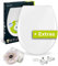 aquaSu® Toilettendeckel mit WC-Stein | WC-Sitz Absenkautomatik | Antirutsch-Set | Belastbar bis 300 kg | Standard-Form | Top-Fix | Take-Off | WC-Stein umweltfreundlich | Weiß | 407359