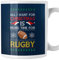 Tazza Natale divertente All I Want For Christmas is more time for Rugby Mug 11 oz Idea regalo