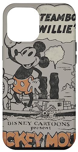 Hülle für iPhone 15 Plus Disney 100 Mickey Maus Dampfschiff Willie Sound Zeichentrickfilm D100