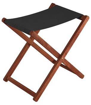 Klappbarer Holz-Campinghocker XL in normaler Sitzhöhe in vielen Farben V-10-226