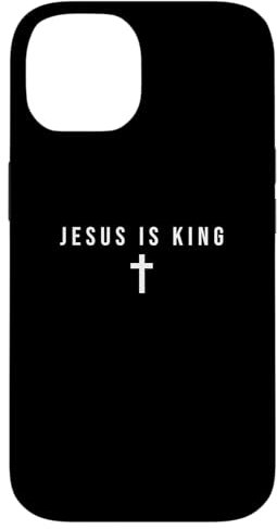 iPhone 14 Jesus Is King Bible Religious Scripture Quote Christian Case