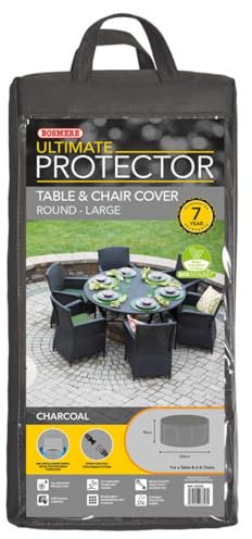 Bosmere Ultimate Protector Circular Patio Set Cover 6-8 Seat Charcoal U523C