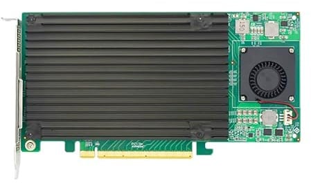 Linkreal Quad PCIe 3.0 x16 M.2 NVMe SSD Switch Controller Adapter mit PLX 8747 PCI Express 3.0 x16 Switch auf 4 Ports M.2 Adapterkarte -LRNV9547-4I