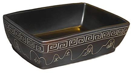 Retro-Waschbecken aus Keramik, rechteckiges Waschbecken für Badezimmer, kombiniertes Waschbecken für drinnen und draußen, kein Überlauf, Wasserhahn für Waschtischunterschrank, C, Waschbecken + Wasserh