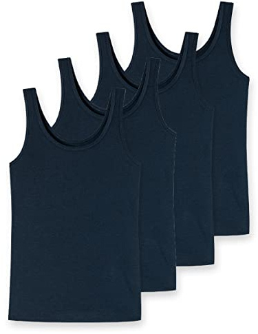 Uncover by Schiesser - Damen - 4er Spar-Pack Träger-Top - Unterhemd - Baumwolle-Viskose