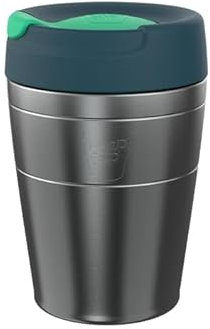 KeepCup Traveller, Reusable Travel Mug - Vacuum Insulated Stainless Steel Cup with Leakproof Sipper Lid - 12oz/340ml - Cactus