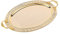Ablagetablett, Partydekoration, Urlaubsdekoration, Vintage-Gold-Selbstbedienungs-Desserttablett (D 52,5 x 38,5 cm)