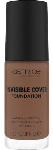 Catrice Invisible Cover Foundation, Nr. 057C, Nude, feuchtigkeitsspendend, langanhaltend, natürlich, für trockene Haut, vegan, ölfrei, ohne Parabene, ohne Mikroplastikpartikel, 1er Pack (30ml)