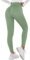 Zhiaek Sport Leggings Damen Booty Scrunch Push Up Blickdicht Sportleggins Lang Nahtlose Gym Leggings High Waist Seamless Yoga Hosen Sporthose Grün S