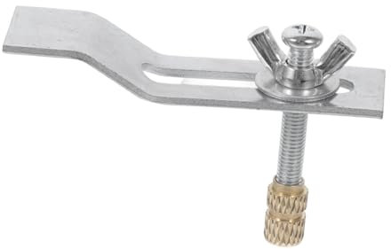 DOITOOL 1 Jeu Vis De Montage Support De Supports D'évier Clips De Fixation Pour Évier De Cuisine Clips De Lavabo Pour Lavabos De Salle De Bains Support D'évier Sous Plan Silver Cuivre