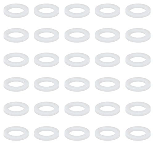 30Stk Dichtungsring Duschkopf Dichtung Duschschlauch Flachdichtung Gummi 1/2 Zoll 3/4 Zoll Dichtung Wasserhahn Gummidichtung Gardena Dichtungsringe für Hahnverbinder Schlauch (1/2'' Weiß)