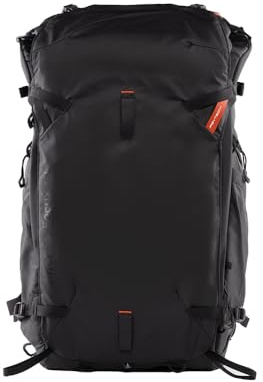 [PGYTECH] OnePro Focux Rucksack 35L (Schwarz) - Profi Outdoor-Fotografie Rucksack mit großer Kapazität, oben offen, seitlichem Zugang und Spritzwasserschutz
