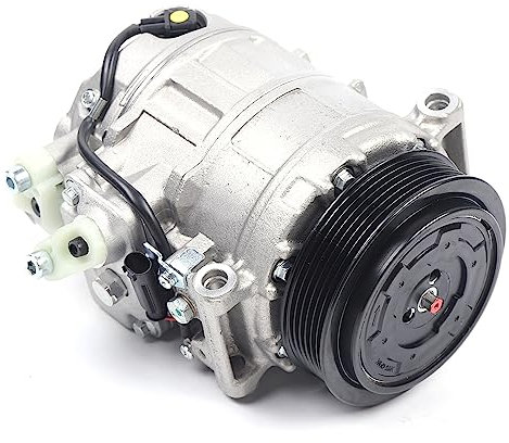 Compressore aria condizionata con puleggia a nervature per W203 C209 W639 W211 Compressore per aria condizionata (argento)