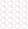 sourcing map 30Pcs 5 Inch Ball Bead Chain, Metal Ball Chain with Connectors for Keychain Hanging Ornament Tag Jewelry Necklace Christmas Decoration,Pink