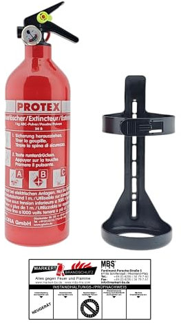 Protex 1kg Pulver A, 34B, C inkl. Halterung u. Plakette