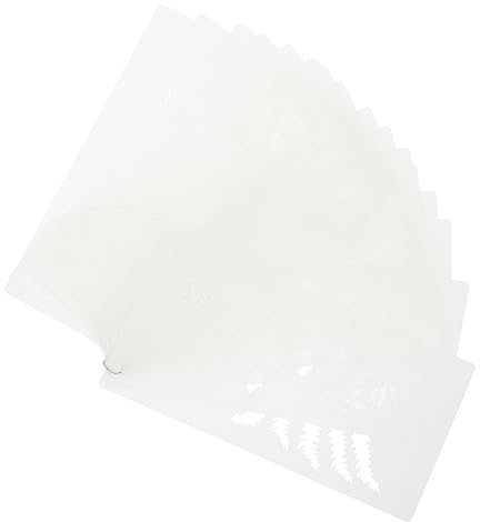 Housoutil 16 Blatt Blatt Malvorlage groß Blätter Malschablonen Dekorative Zeichnung Texturschablonen Kunst Schablone Malvorlagen Wandschablonen zum Bemalen das Haustier Weiß