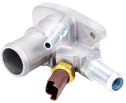Partsline Boîtier de thermostat adaptable compatible avec Fiat 500, Doblo, Fiorino, Punto, Siena, Ypsilon, Tipo, Mito équivalent à 55194029, 55250824