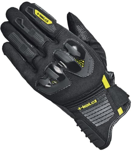 Held Sambia 2 Motorrad Handschuhe, schwarz/gelb, L-7