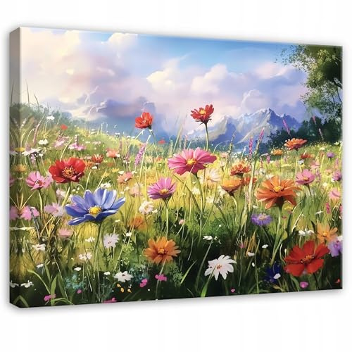 WallArena Leinwand Bilder 120x80 cm | Wald, Leinwandbilder, Bild auf leinwand, Format: 120x80 cm (BxH) - einteilig auf Canvas Leinwand. Das Leinwand