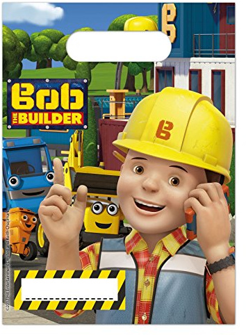 6 Partytüten * BOB DER BAUMEISTER * für Kindergeburtstag oder Mottoparty // BAUARBEITER Party Kinder Geburtstag Baustelle Mitgebsel Tüte