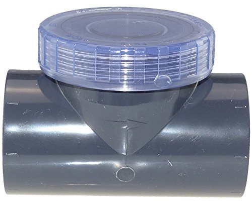Clapet anti-retour en PVC transparent 63 mm (PVC)