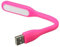 CABLEPELADO Lámpara USB flexible | Mini lámpara LED USB | Luz nocturna portátil | Silicona | compatible con power bank, portátil, teclado USB | 5V | Temperatura de color: 5000 K~5500 K | Rosa