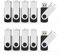 Aiibe 10 Pack 8GB USB Flash Drive Flash Drives USB 2.0 Thumb Drive Memory Stick Zip Drives Bulk (8GB, 10 Pack, Black)