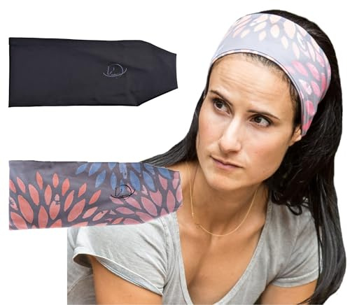 myMareCo Reiter-Stirnbänder für Damen, unter Reithelm, Sportbekleidung, breites Haarband, geeignet für die Verwendung mit Fahrradhelmen, Yoga und Wandern